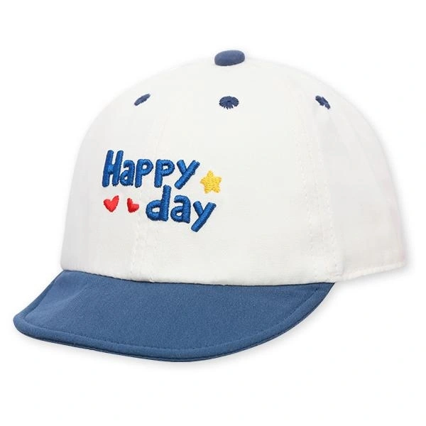 Nón kết TOP KIDS thêu Happy Day màu xanh dương