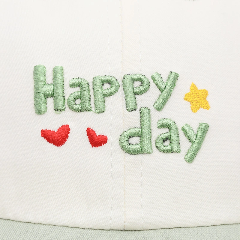 Nón kết cho bé TOP KIDS thêu Happy Day màu xanh dương 11