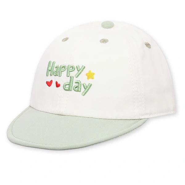 Nón kết TOP KIDS thêu Happy Day màu xanh lá