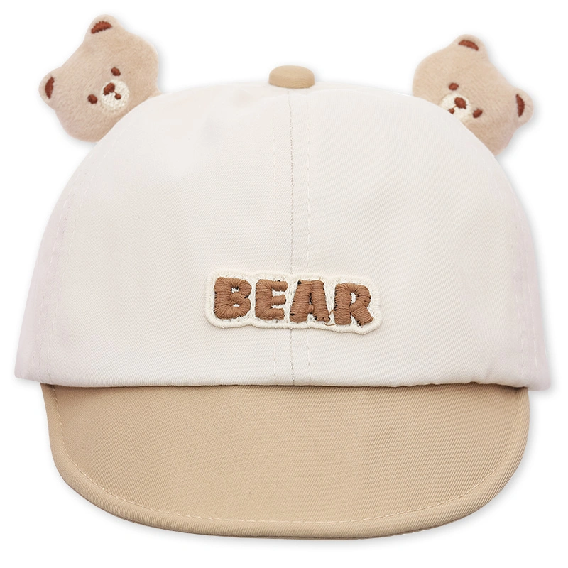 Nón kết cho bé TOP KIDS thêu Bear màu nâu 2