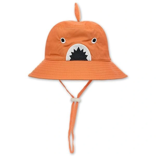 Nón vành cho bé Duy Ngọc cá mập màu cam 1