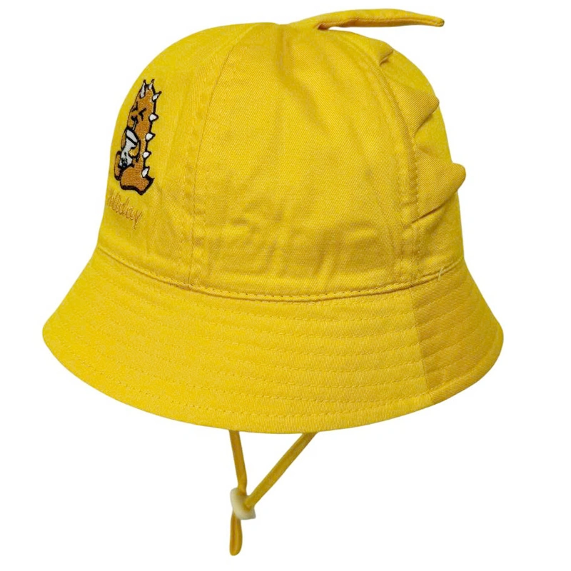 Nón vành cho bé Duy Ngọc 1670 khủng long màu vàng 2