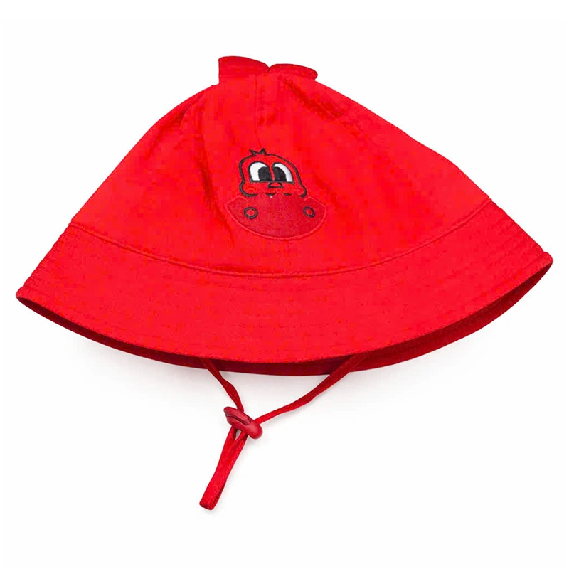 Nón vành cho bé Duy Ngọc gà baby màu đỏ 4