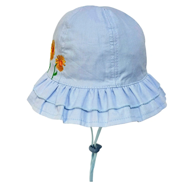 Nón vành cho bé Duy Ngọc vành nhún hoa hướng dương màu hồng đậm 7