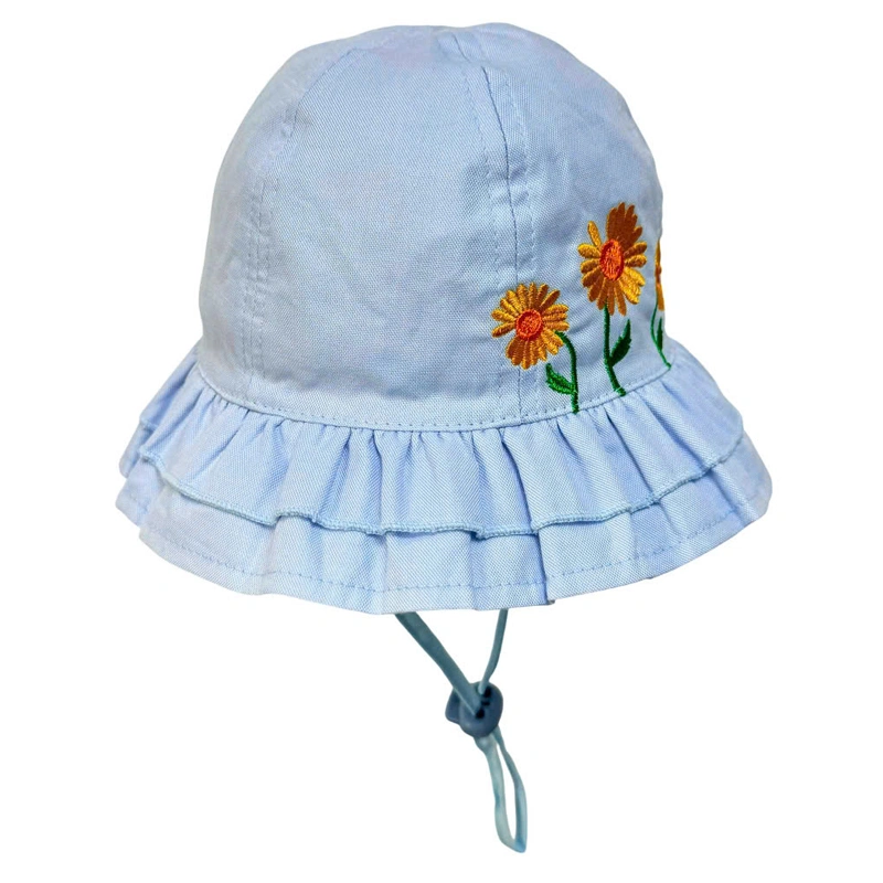 Nón vành cho bé Duy Ngọc vành nhún hoa hướng dương màu hồng đậm 8