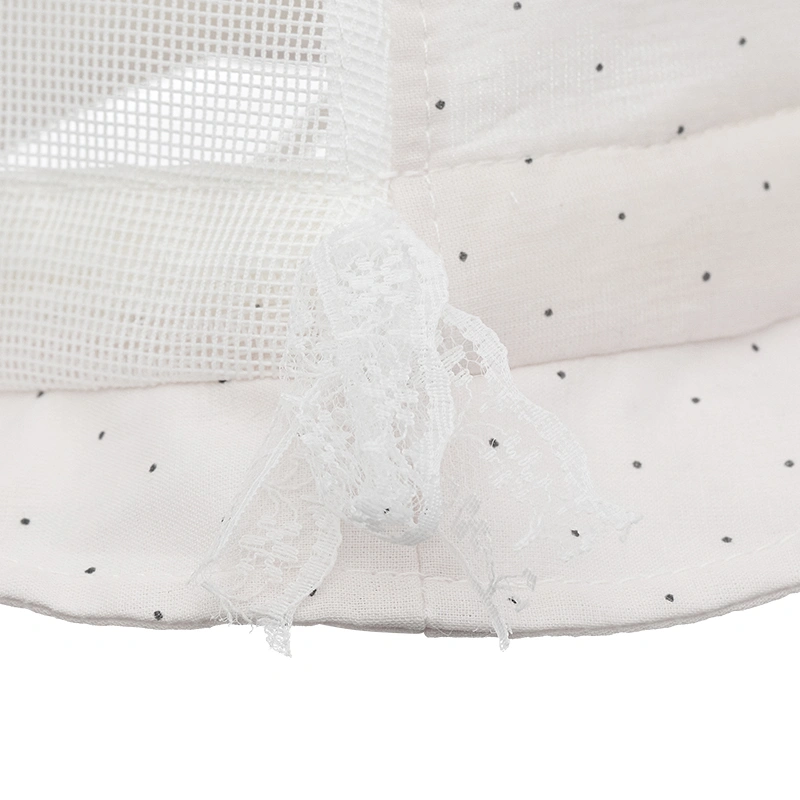 Nón vành cho bé TOP KIDS chấm bi màu xanh dương 13