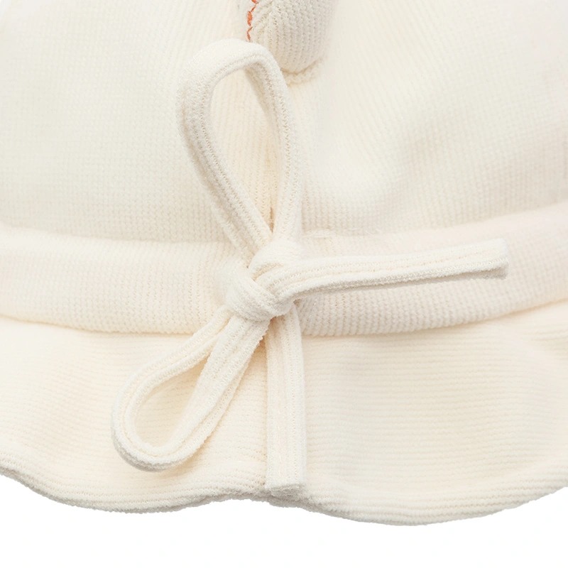 Nón vành cho bé TOP KIDS gấu baby màu be 6