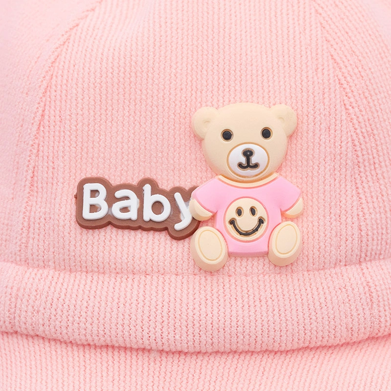 Nón vành cho bé TOP KIDS gấu baby màu be 12