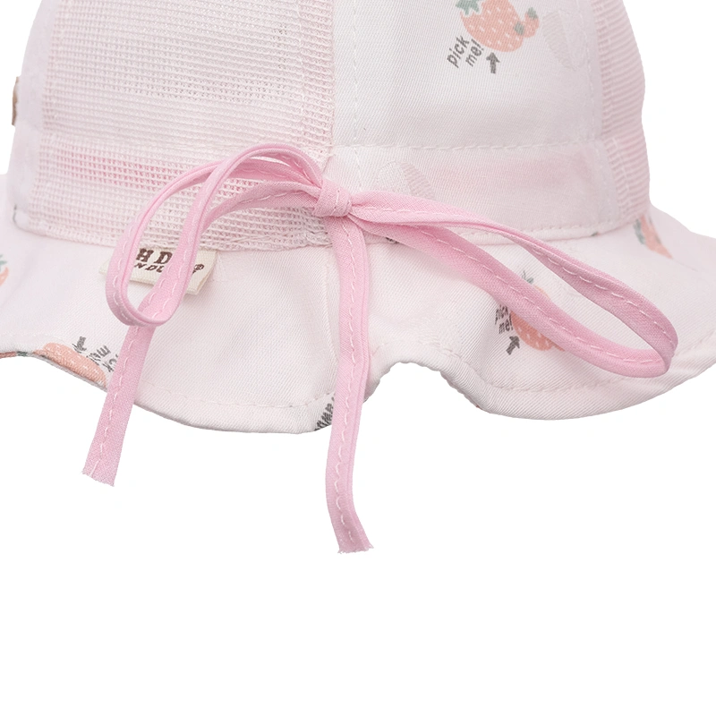 Nón vành cho bé TOP KIDS nơ màu hồng 6