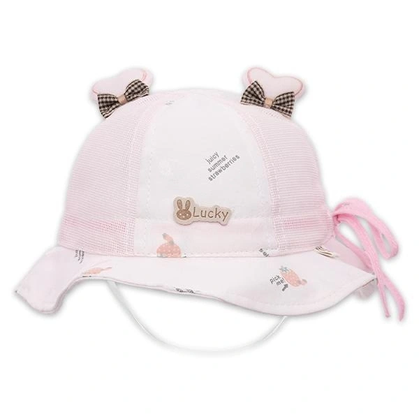 Nón vành TOP KIDS nơ màu hồng