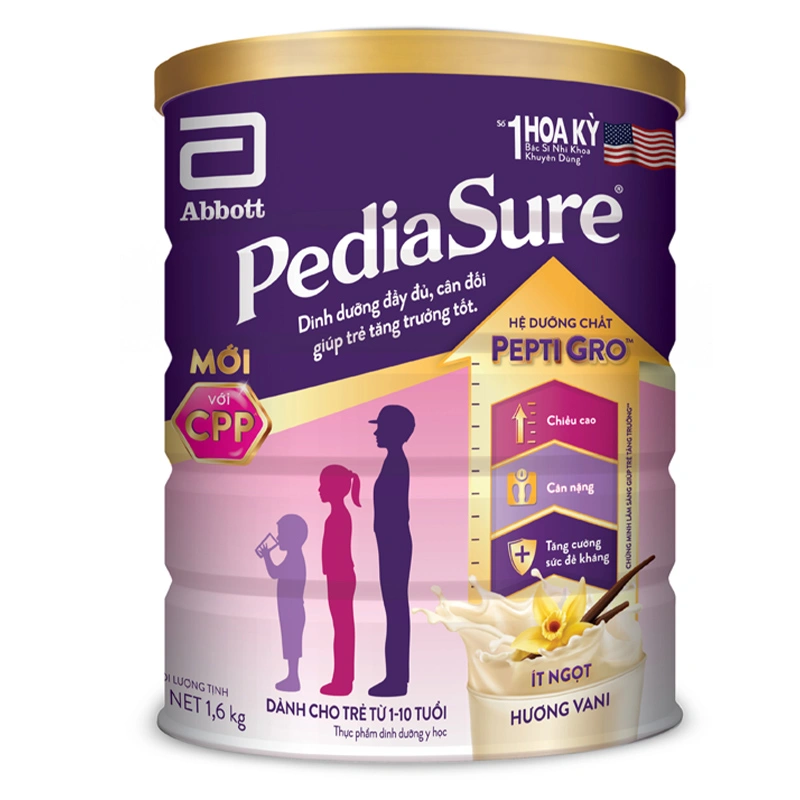 Combo 2 hộp sữa bột Abbott PediaSure BA hương vani 1.6 kg (1 - 10 tuổi) 11
