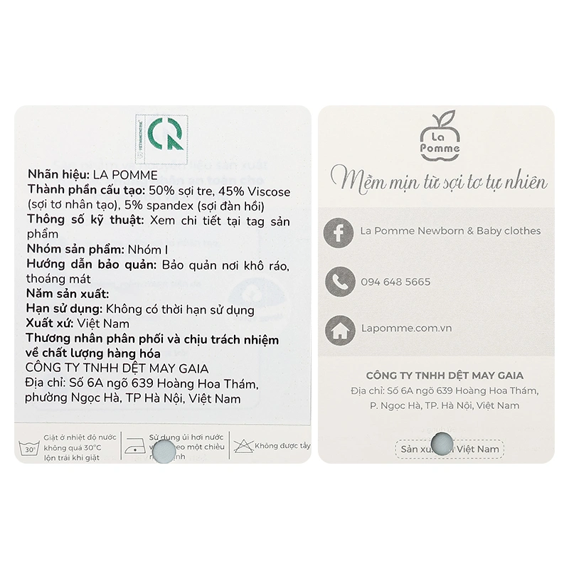 Set 2 bodysuit tay ngắn La Pomme tiệm bánh ngọt vui nhộn màu trắng cam 17