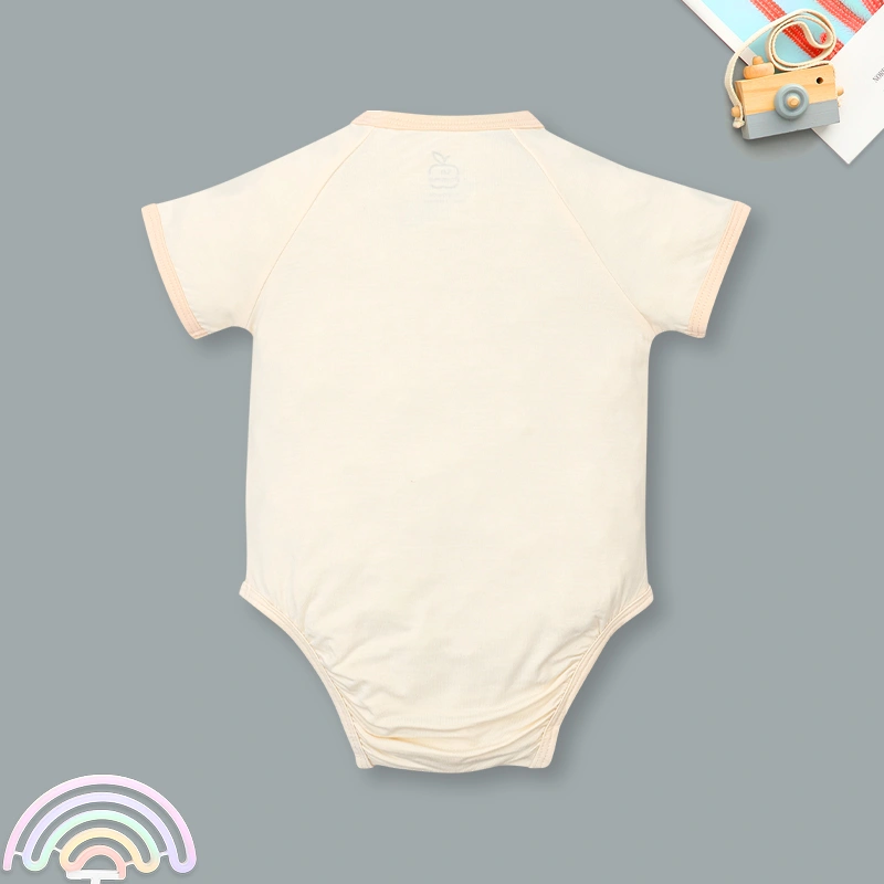 Set 2 bodysuit tay ngắn La Pomme tiệm bánh ngọt vui nhộn màu trắng cam 3