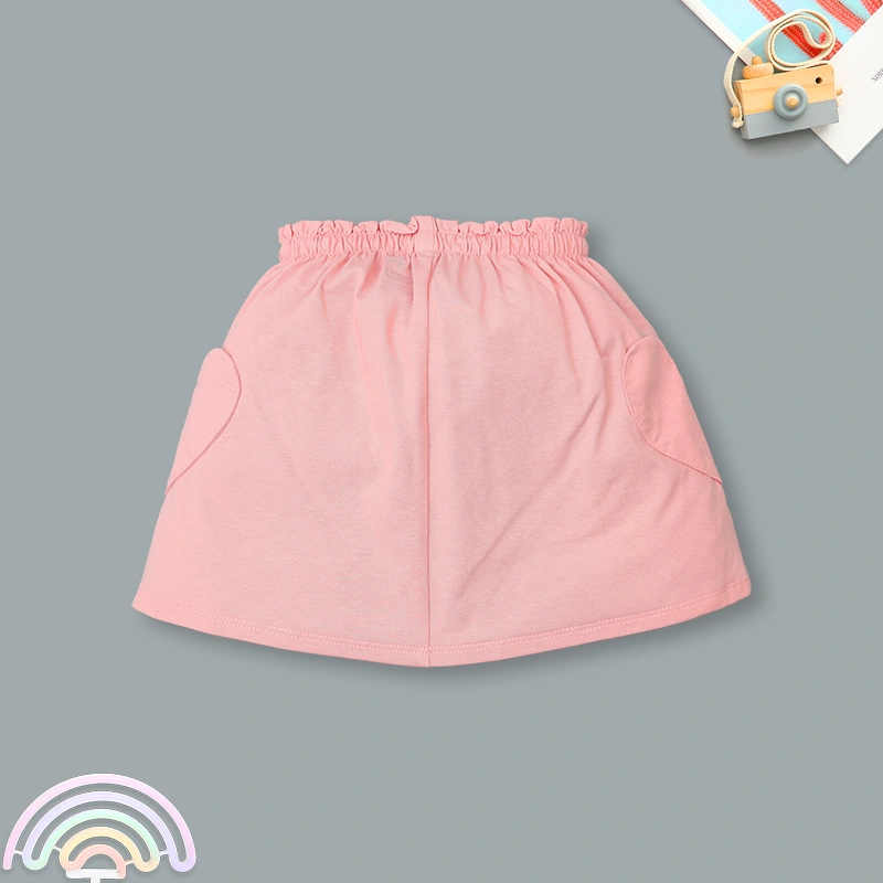 Set váy bé gái La Pomme phối bèo cách điệu màu hồng 11