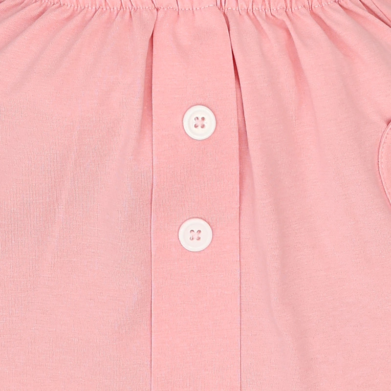 Set váy bé gái La Pomme phối bèo cách điệu màu hồng 14