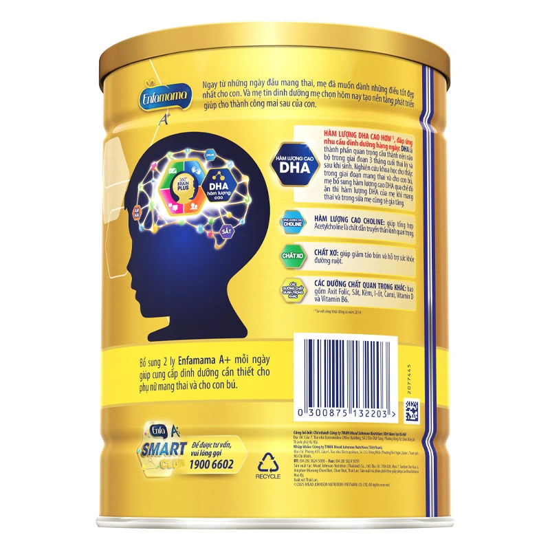Sữa bầu Enfamama A+ 360° Brain Plus hương vani 830g 3