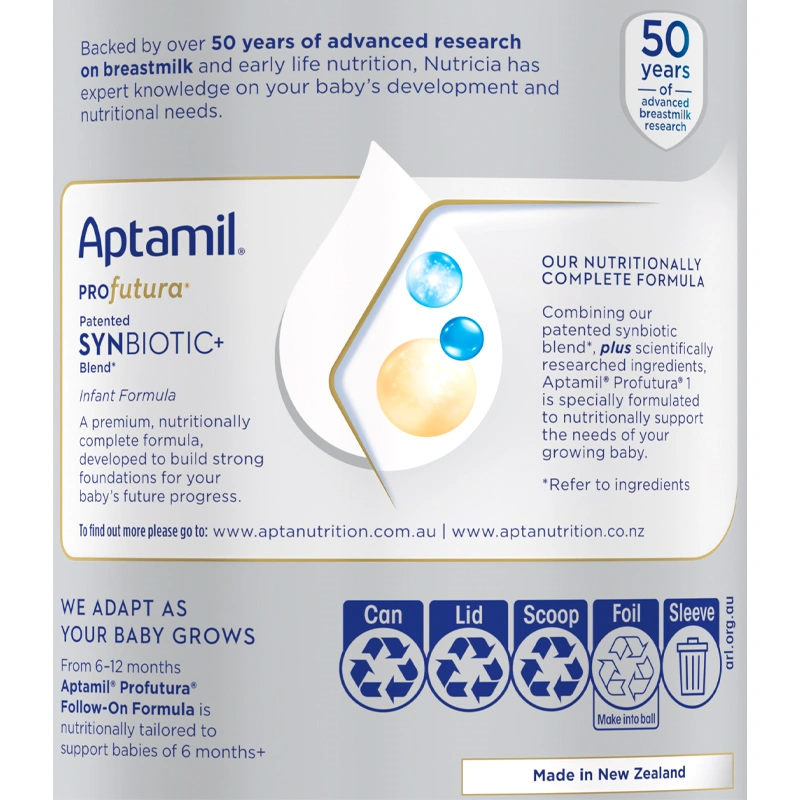 Sữa bột Aptamil Úc Profutura số 1 900g (0 - 6 tháng) 13