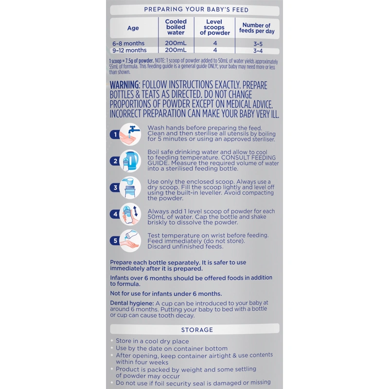 Sữa bột Aptamil Úc Profutura số 2 900g (6 - 12 tháng) 14