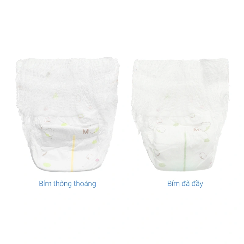 Tã quần Bobby Organic size M 54 + 4 miếng (6 - 11 kg) 12