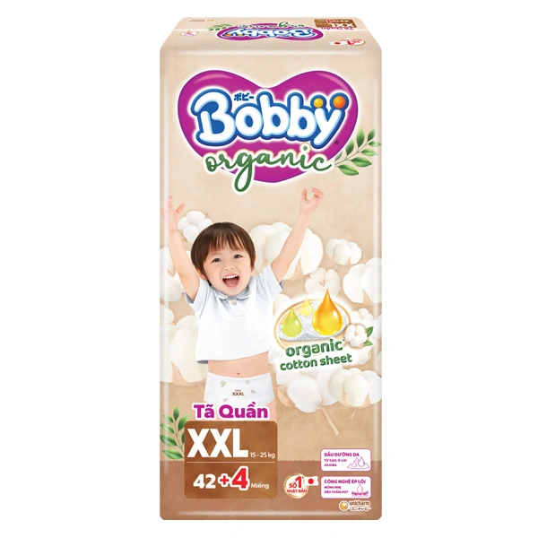 Tã quần Bobby Organic size XXL