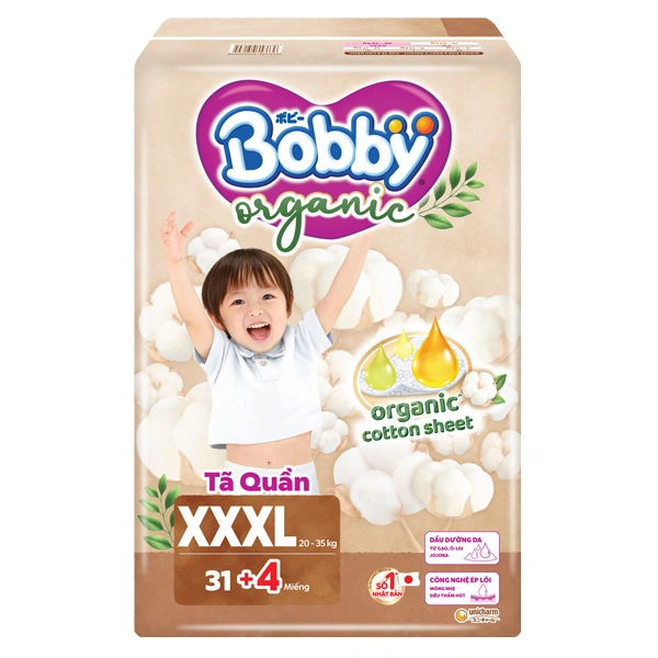 Tã quần Bobby Organic size XXXL