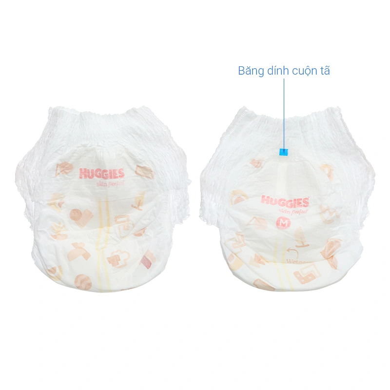 Tã quần Huggies Skin Perfect size XL 52 (12 - 17 kg) - Giao bao bì cộng miếng ngẫu nhiên 20