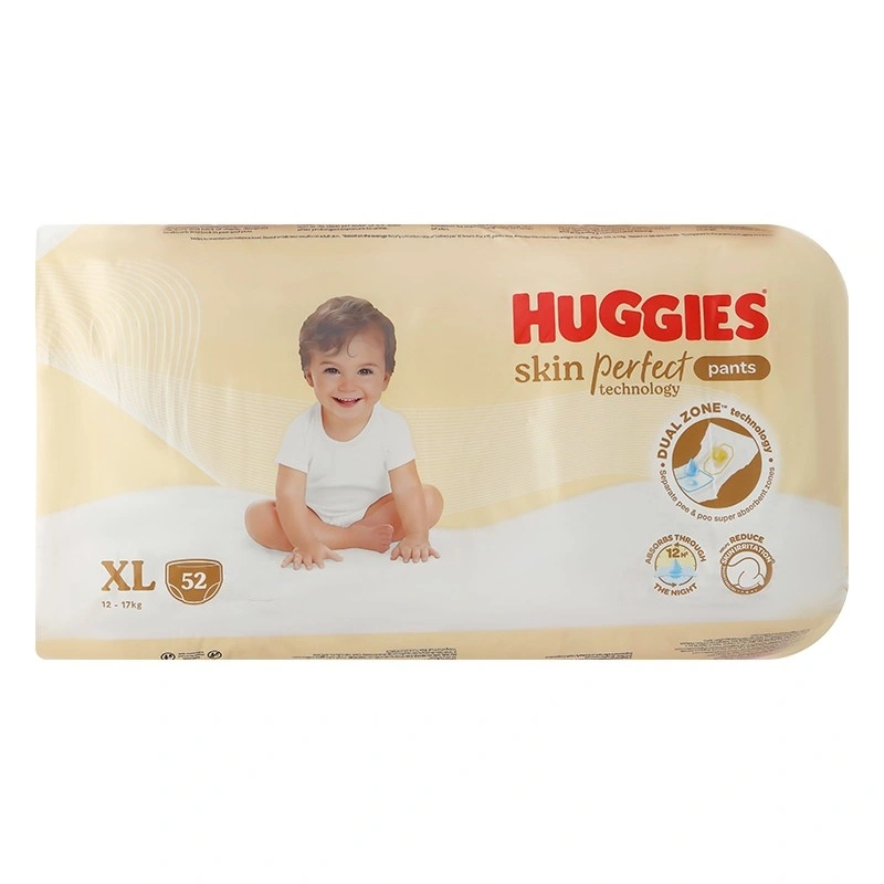 Tã quần Huggies Skin Perfect size XL 52 (12 - 17 kg) - Giao bao bì cộng miếng ngẫu nhiên 3