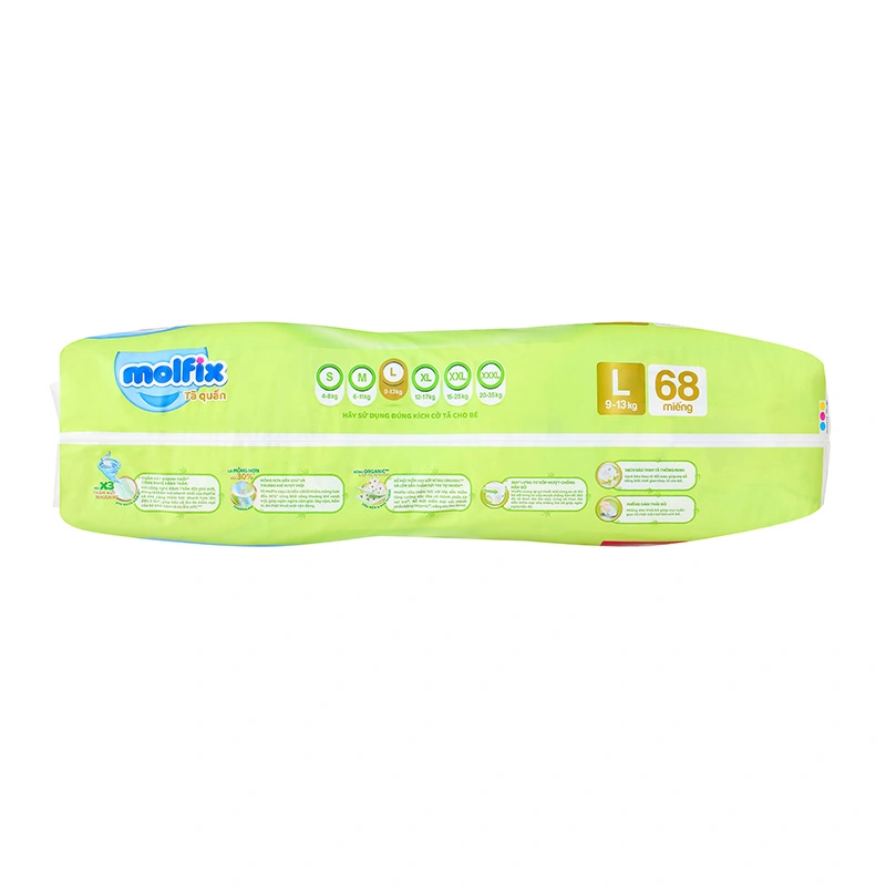 Tã quần Molfix thiên nhiên size L 68 miếng (9 - 13 kg) 4