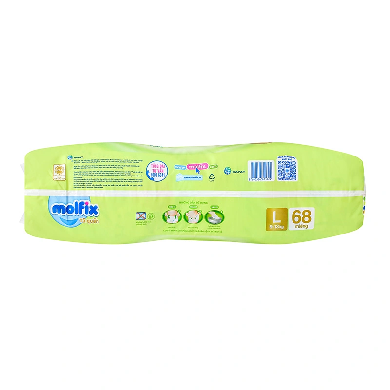 Tã quần Molfix thiên nhiên size L 68 miếng (9 - 13 kg) 5