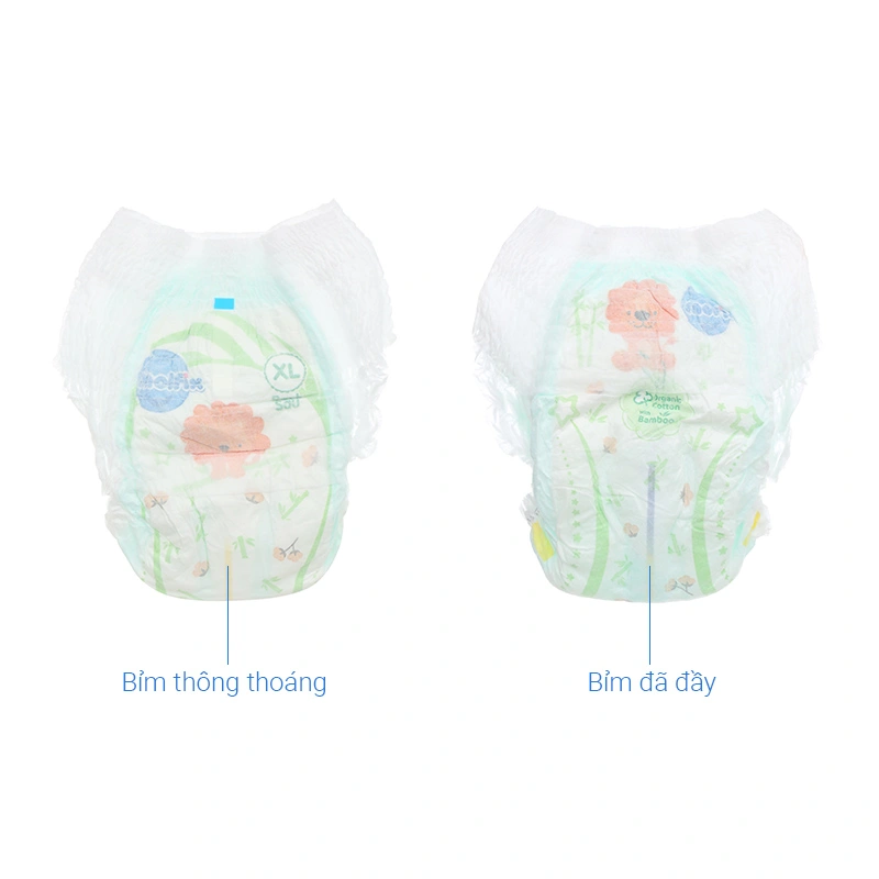 Combo 3 tã quần Molfix thiên nhiên size XL 62 miếng/bịch (12 - 17 kg) 13