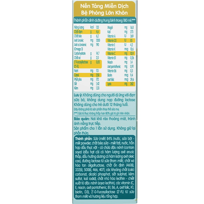 Lốc 6 + 2 hộp sữa pha sẵn Nestlé NAN Grow 180 ml (từ 1 tuổi) 25