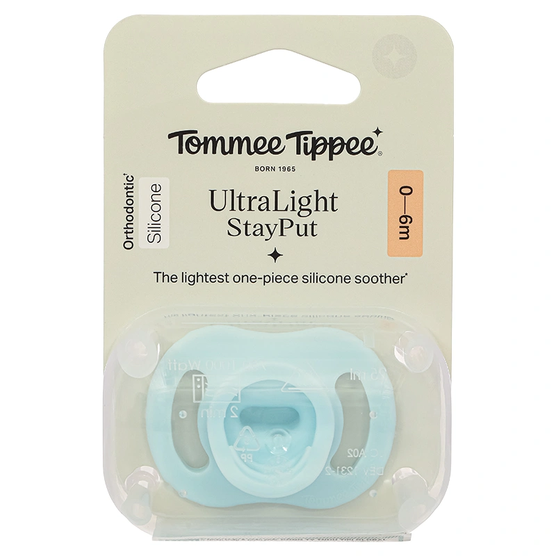 Ti ngậm Tommee Tippee siêu nhẹ Ultra Light (0 - 6 tháng) - Màu xanh 2