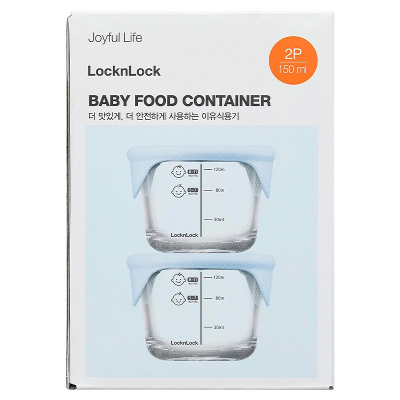 2 hộp đựng sữa và thức ăn dặm cho bé Lock&Lock LLG058S2LBLU 150 ml - Màu xanh 8