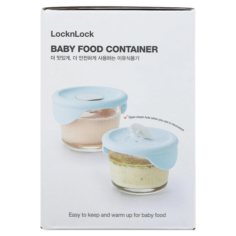 2 hộp đựng sữa và thức ăn dặm cho bé Lock&Lock LLG058S2LBLU 150 ml - Màu xanh 9