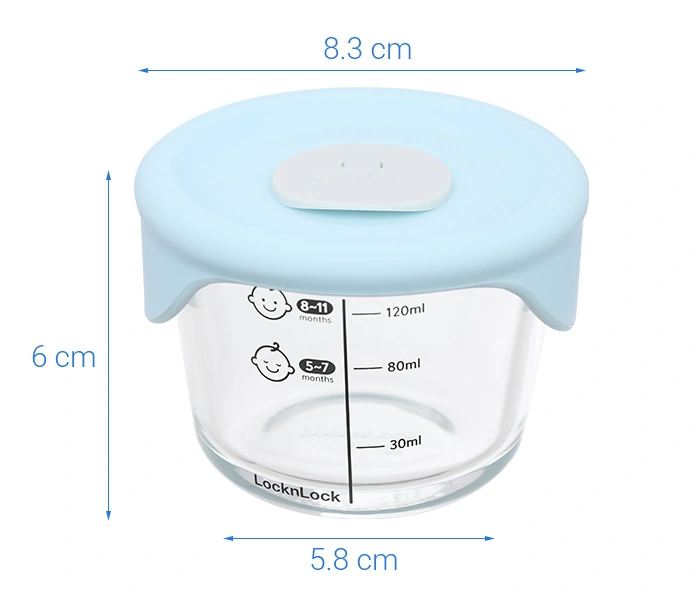 2 hộp đựng sữa và thức ăn dặm cho bé Lock&Lock LLG058S2LBLU 150 ml - Màu xanh 11