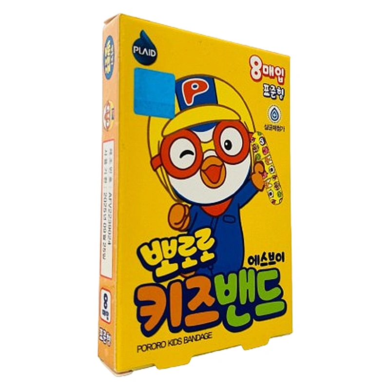 Băng cá nhân cho bé in hình Pororo Kids Band 7.2x1.8 cm (8 miếng) 2