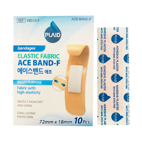 Băng cá nhân vải ACE BAND-F PLAID 7.2x1.8 cm (10 miếng)
