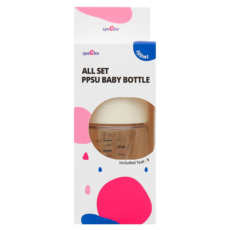 Bình sữa nhựa PPSU Spectra cổ rộng 260 ml (5 - 7 tháng) 24