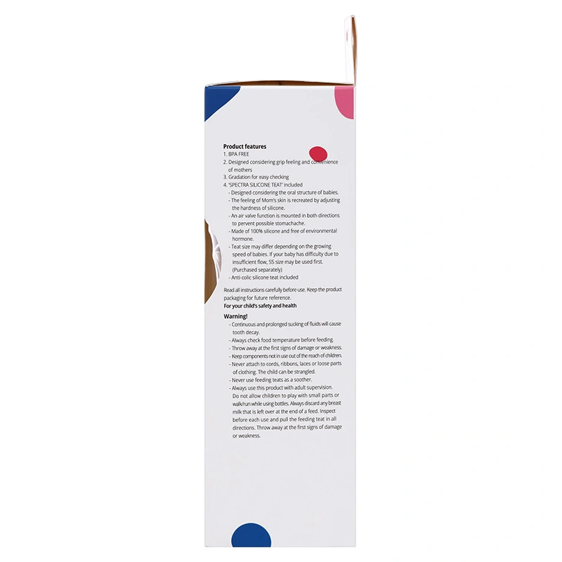 Bình sữa nhựa PPSU Spectra cổ rộng 260 ml (5 - 7 tháng) 12