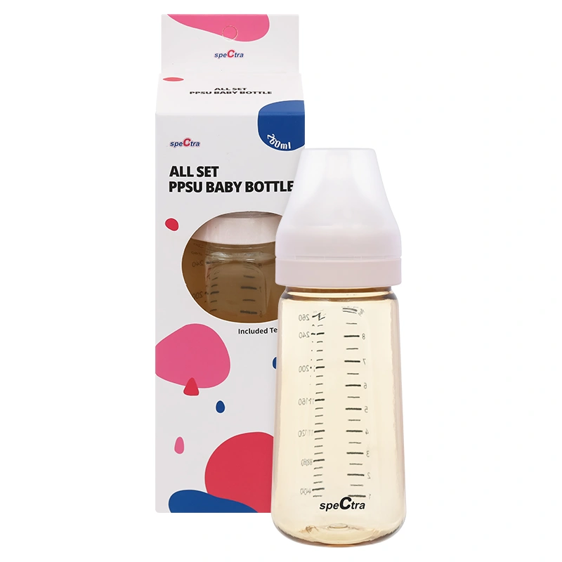 Bình sữa nhựa PPSU Spectra cổ rộng 260 ml (5 - 7 tháng) 9