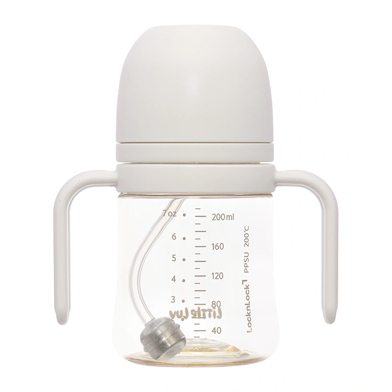 Bình tập uống Lock&Lock Little Luv Straw Cup HAP914IVY 280 ml - Màu be (từ 6 tháng) 6