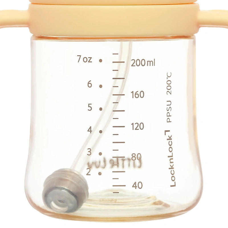 Bình tập uống Lock&Lock Little Luv Straw Cup HAP914IVY 280 ml - Màu be (từ 6 tháng) 18