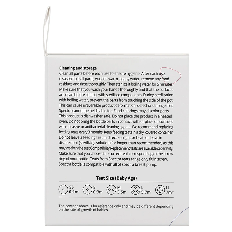 Bộ 2 núm ti Spectra cổ rộng size LL (từ 7 tháng) 5