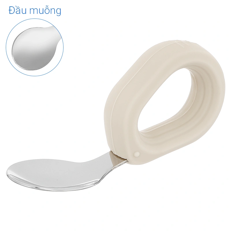 Bộ muỗng nĩa inox tay cầm tròn Hallysen - Màu xanh dương 20
