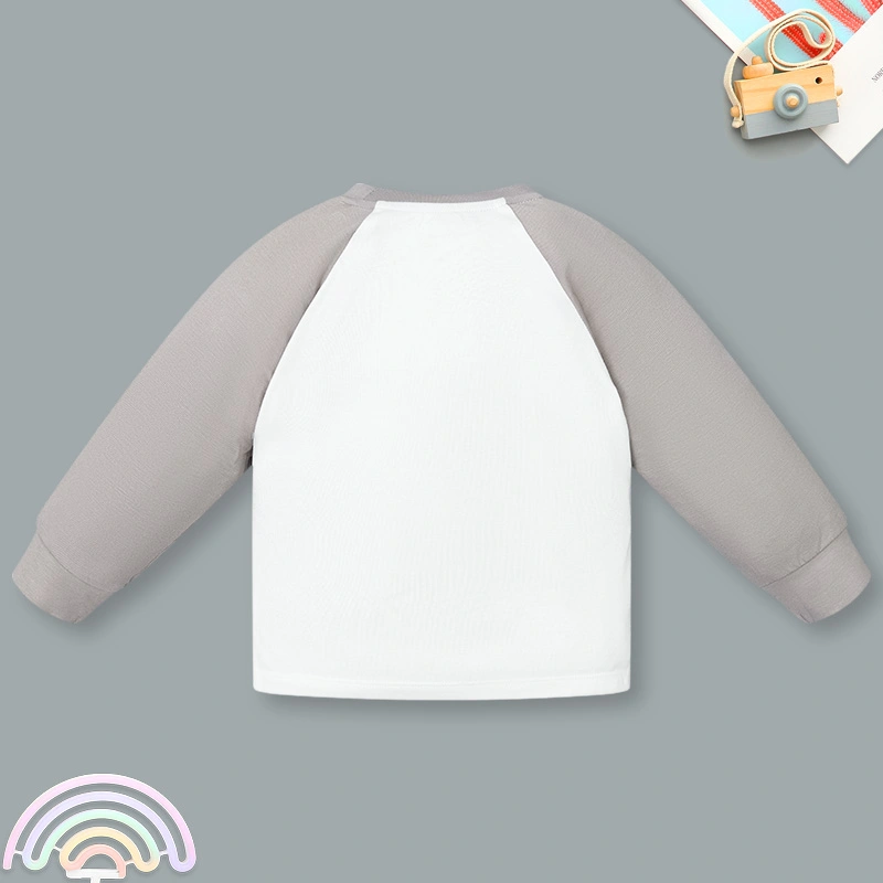 Bộ tay dài bé trai Ualarogo UR493 màu xám nâu 3