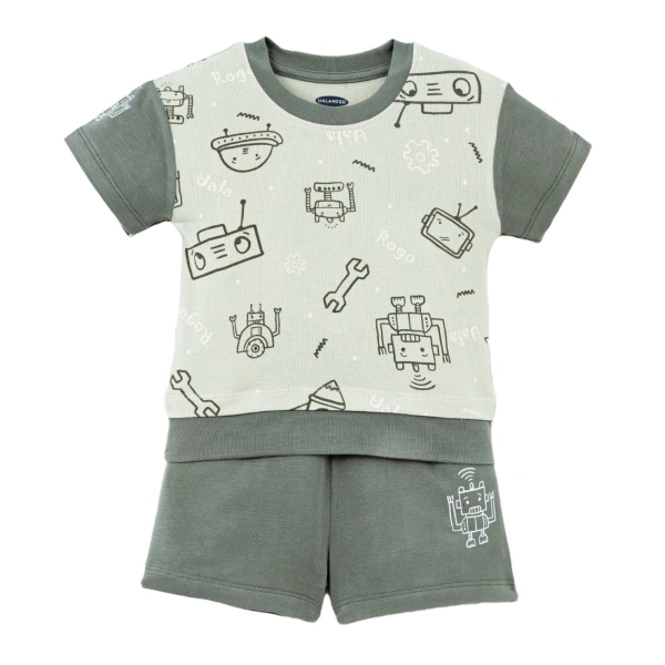 Bộ bé trai Ualarogo petit xanh