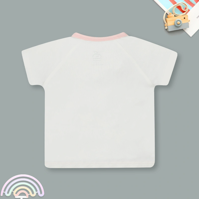 Bộ tay ngắn La Pomme bạn nhỏ lém lỉnh màu xanh 16