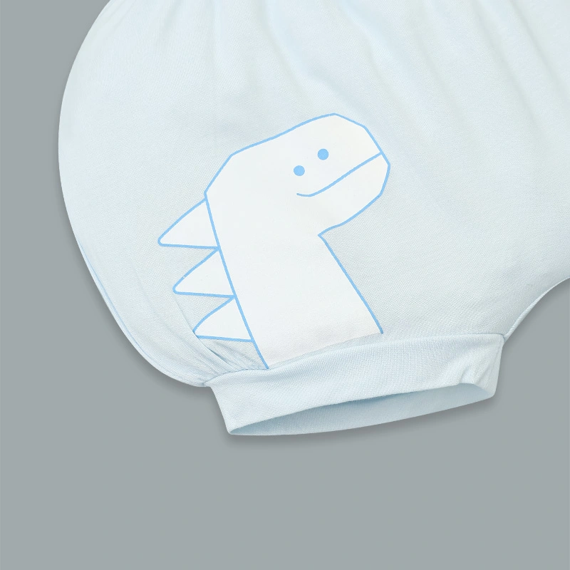 Bộ tay ngắn La Pomme bạn nhỏ lém lỉnh màu xanh 11