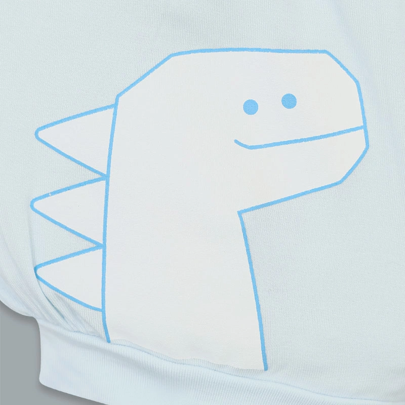 Bộ tay ngắn La Pomme bạn nhỏ lém lỉnh màu xanh 12