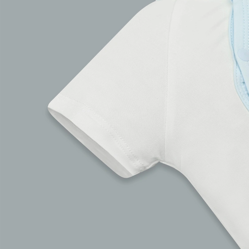 Bộ tay ngắn La Pomme bạn nhỏ lém lỉnh màu xanh 5